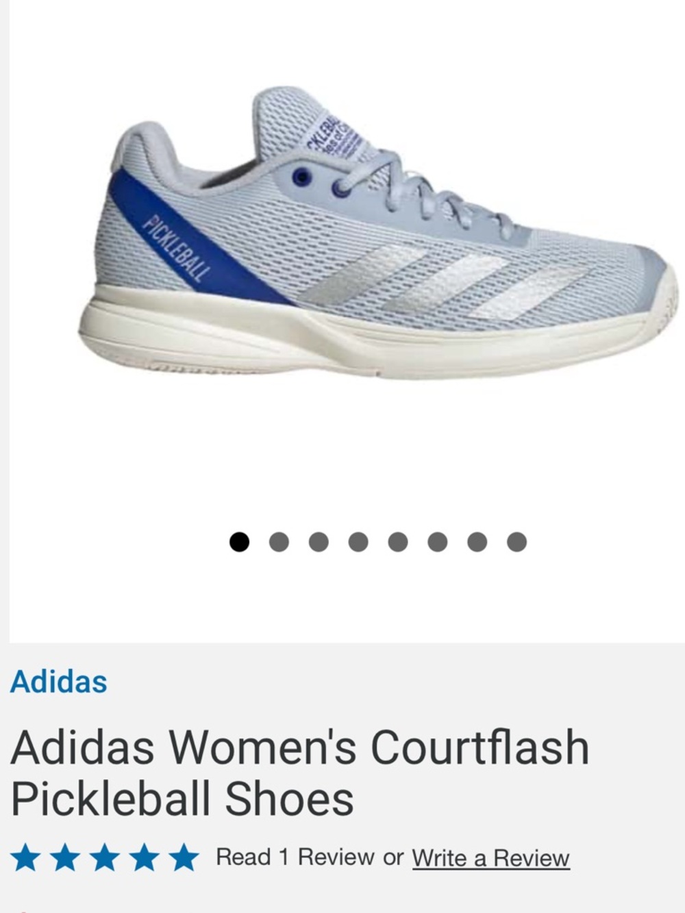 adidas pickleball courtflash sz 8 NWT - Picture 3 of 3